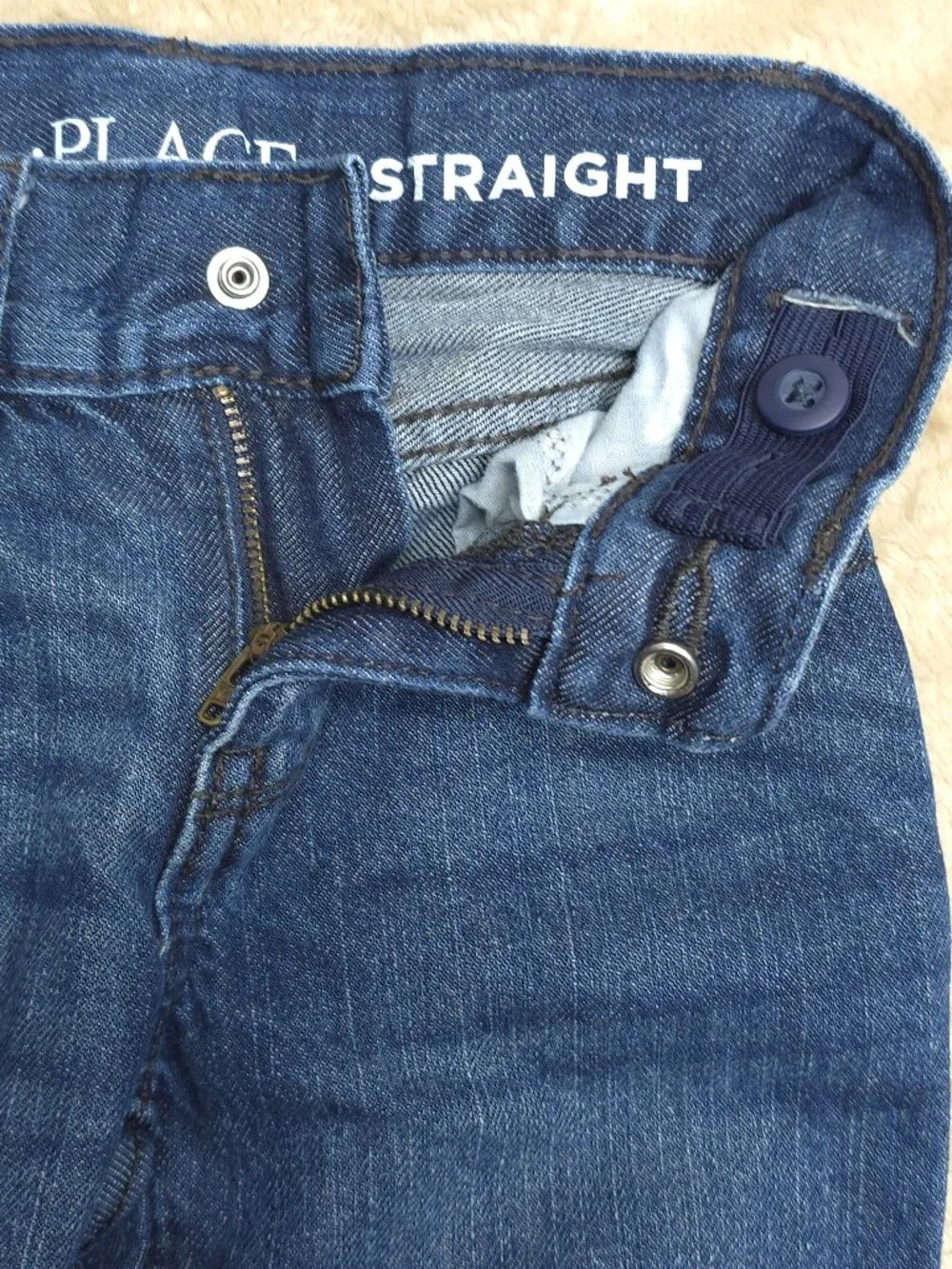 The Children Place Straight Jeans Size 5S Lot of 2 Blue Denim Boys 100% Cotton